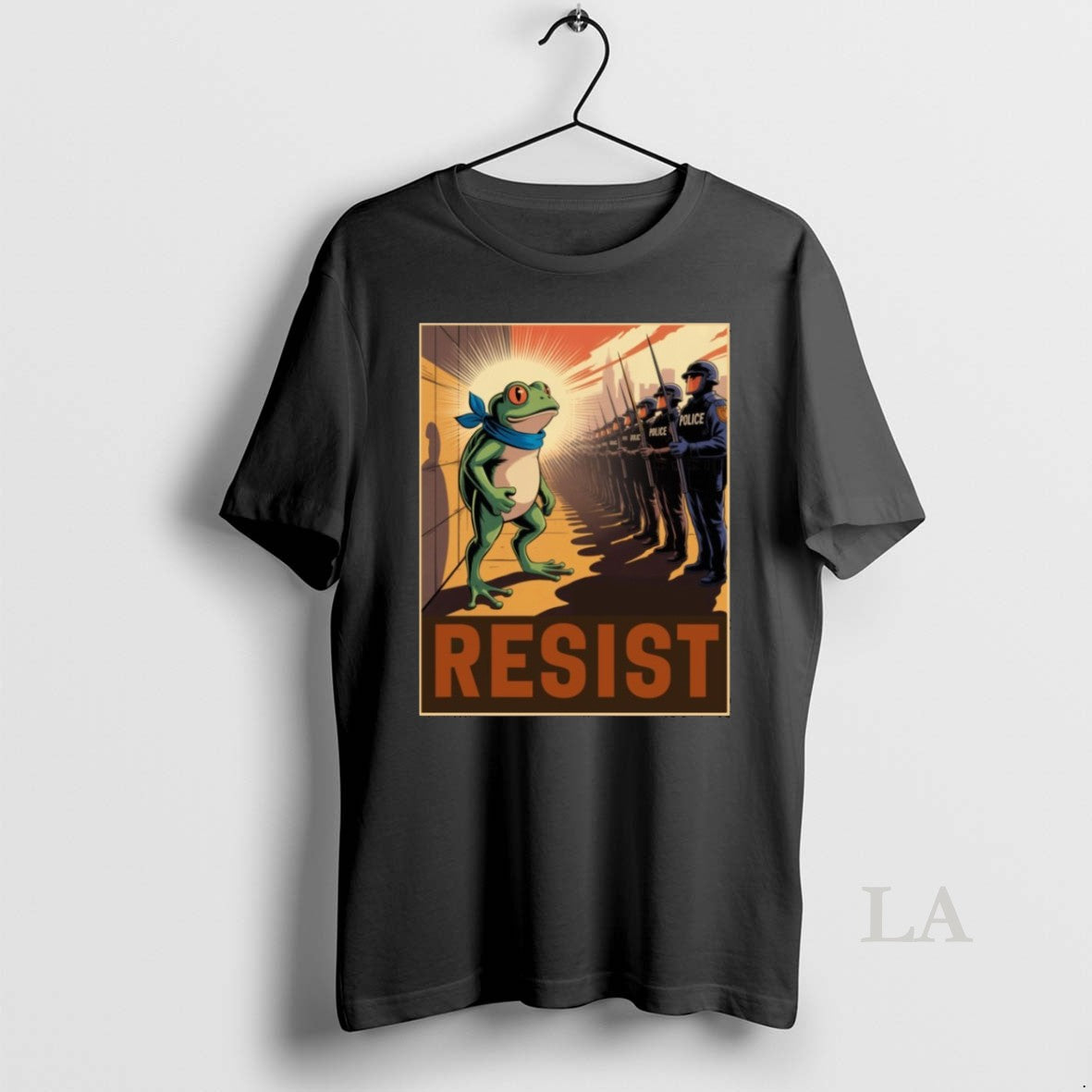 Original Resist Police Portland Frog Protest TShirt Authentic Outfit