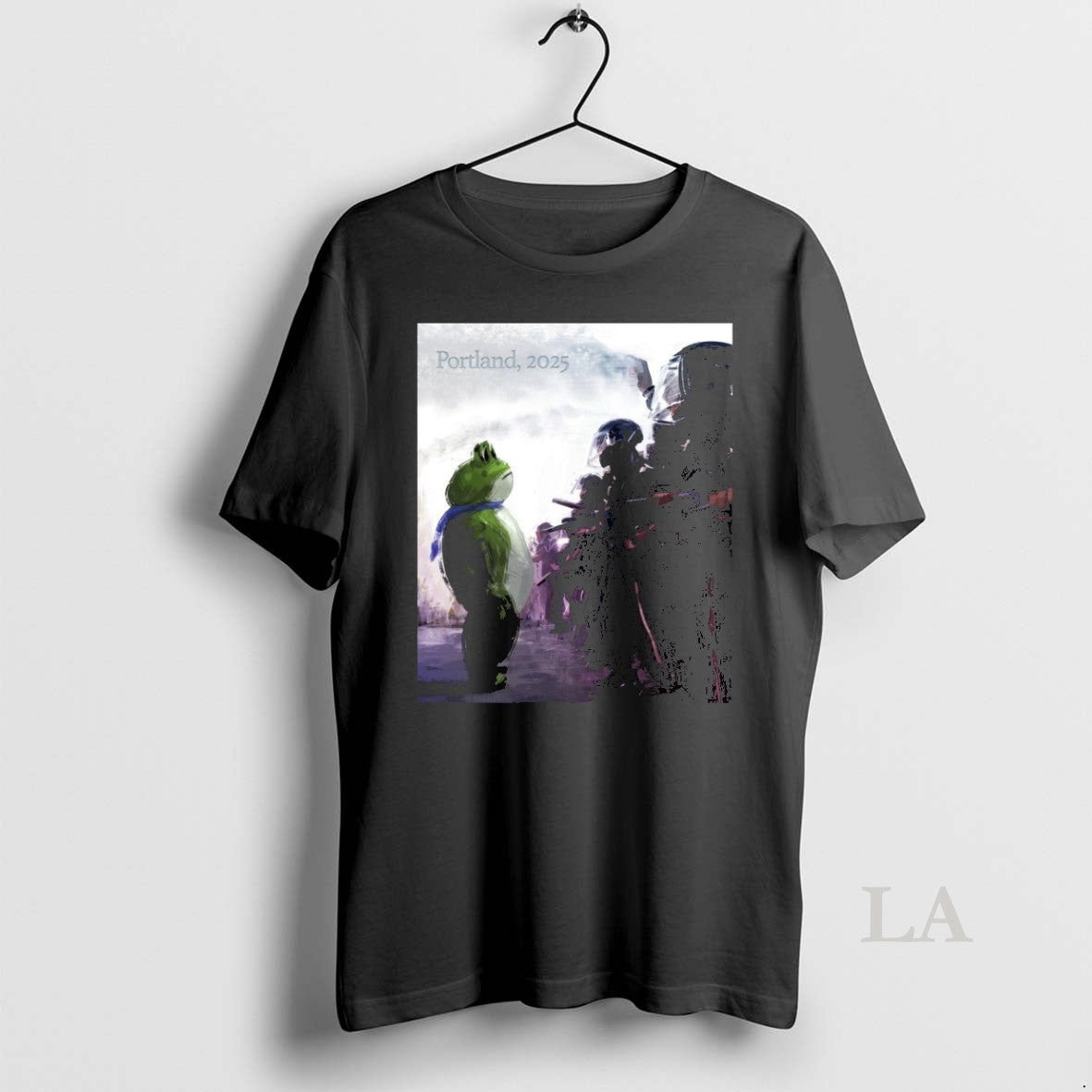 Original Resist Portland 2025 Frog Protest Art Tee Exclusive Apparel