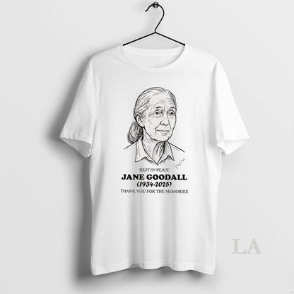 Original Rest Peace Jane Goodall 1934 2025 Thank You Memories