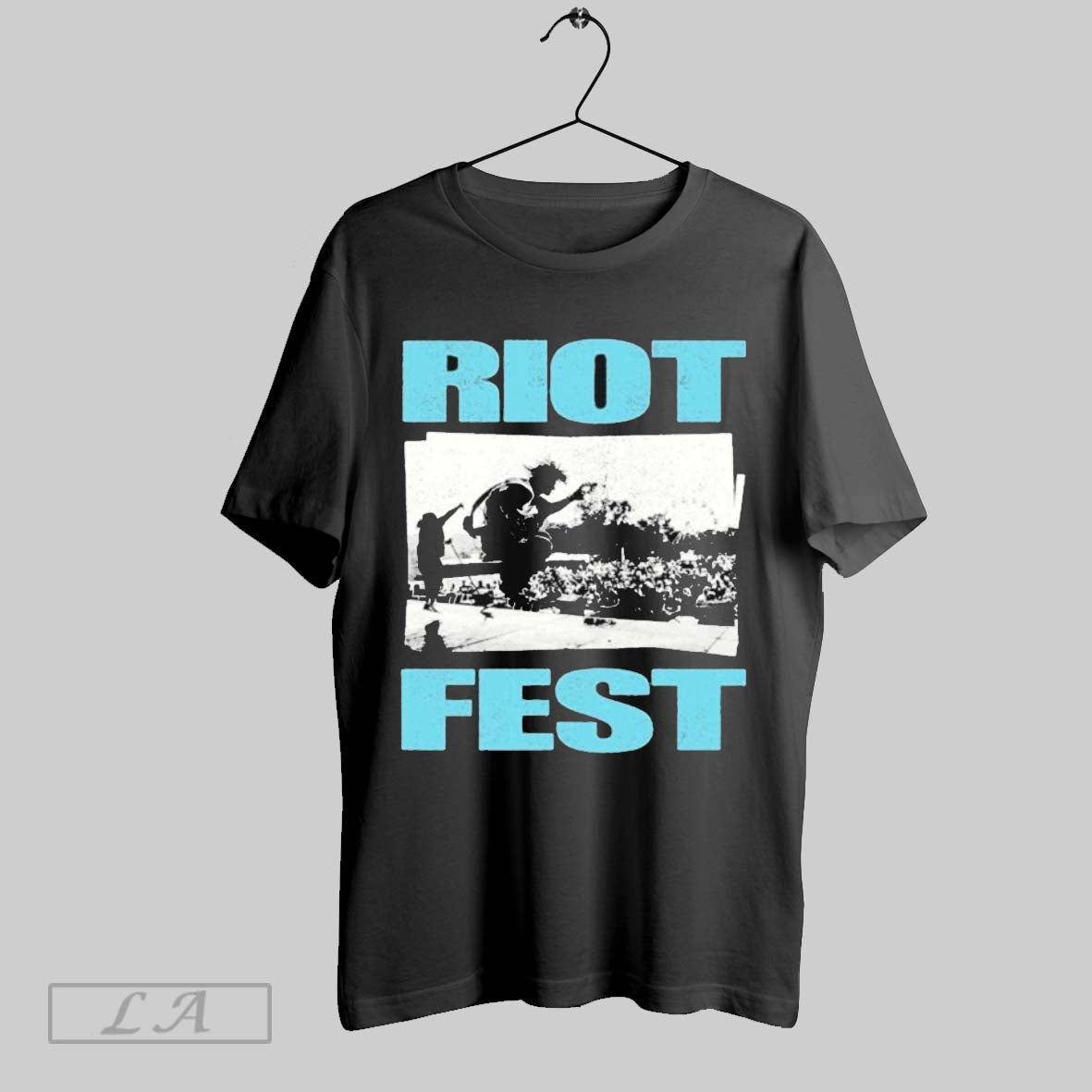Original Riot Fest 2025 Blue Photo Long Sleeve Retro Fashion