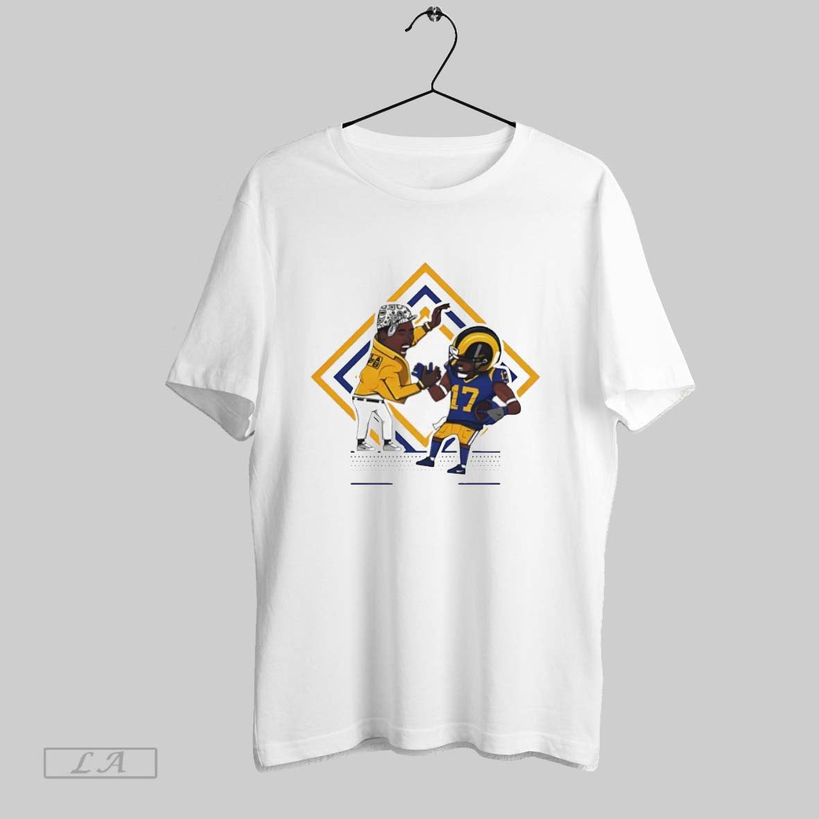 Original Robert Woods And Yg Los Angeles Rams Tee Retro Style