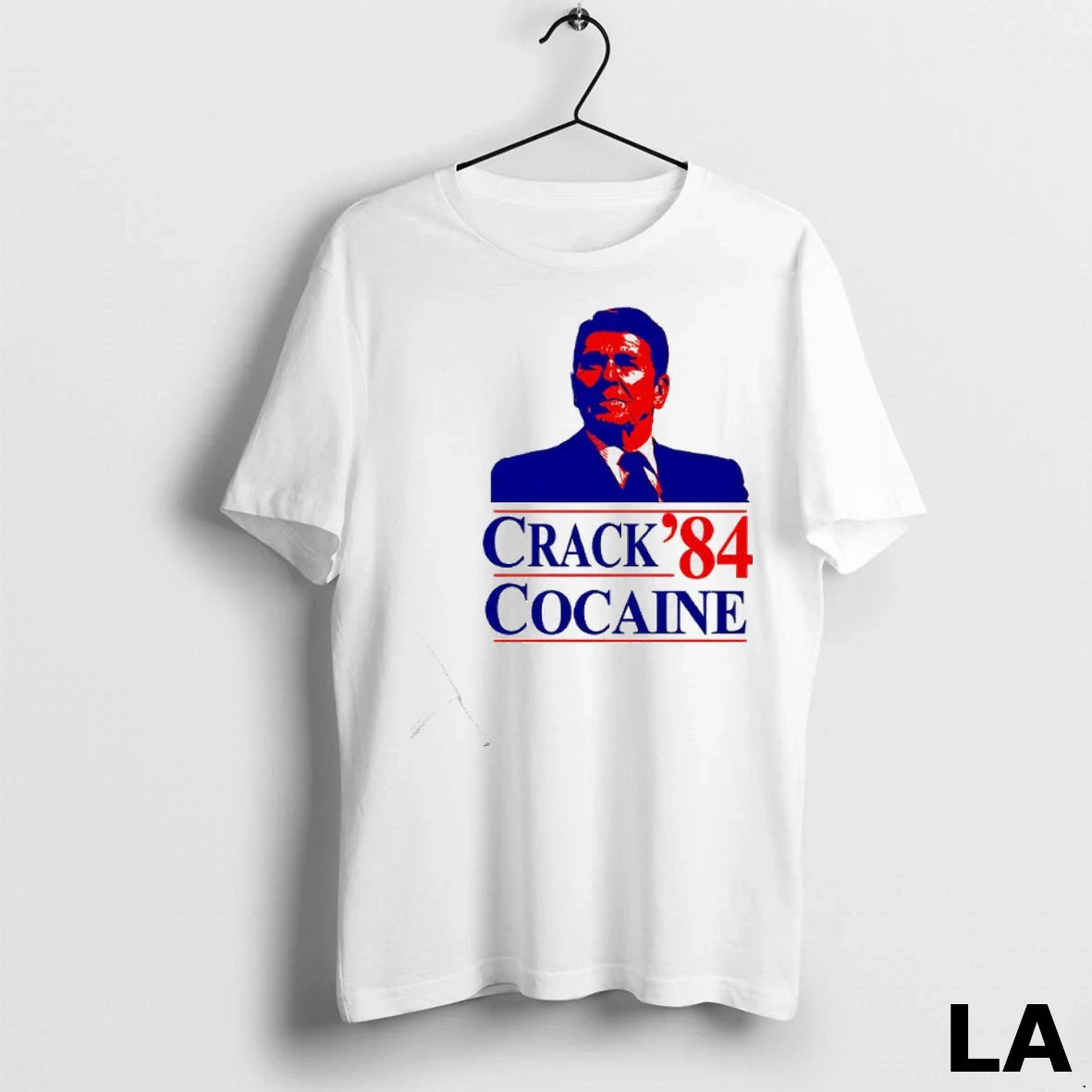 Original Ronald Reagan Crack Cocaine 84 Long Sleeve Designer Fashion