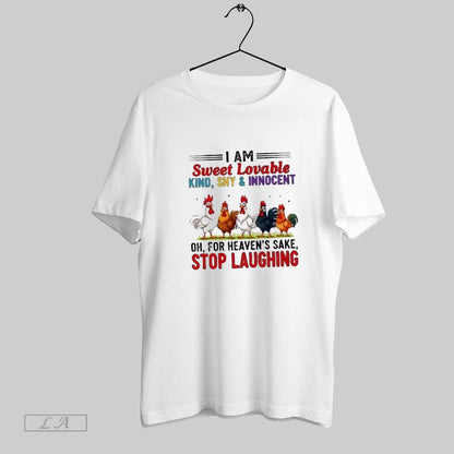 Original Roosters Im Sweet Lovable Kind Shy Innocent Oh Heavens Sake