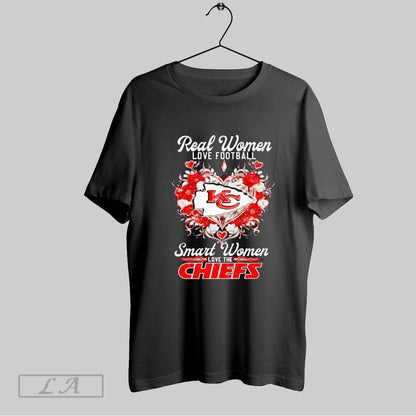 Original Rose Heart Real Love Football Smart Love Chiefs Long Sleeve
