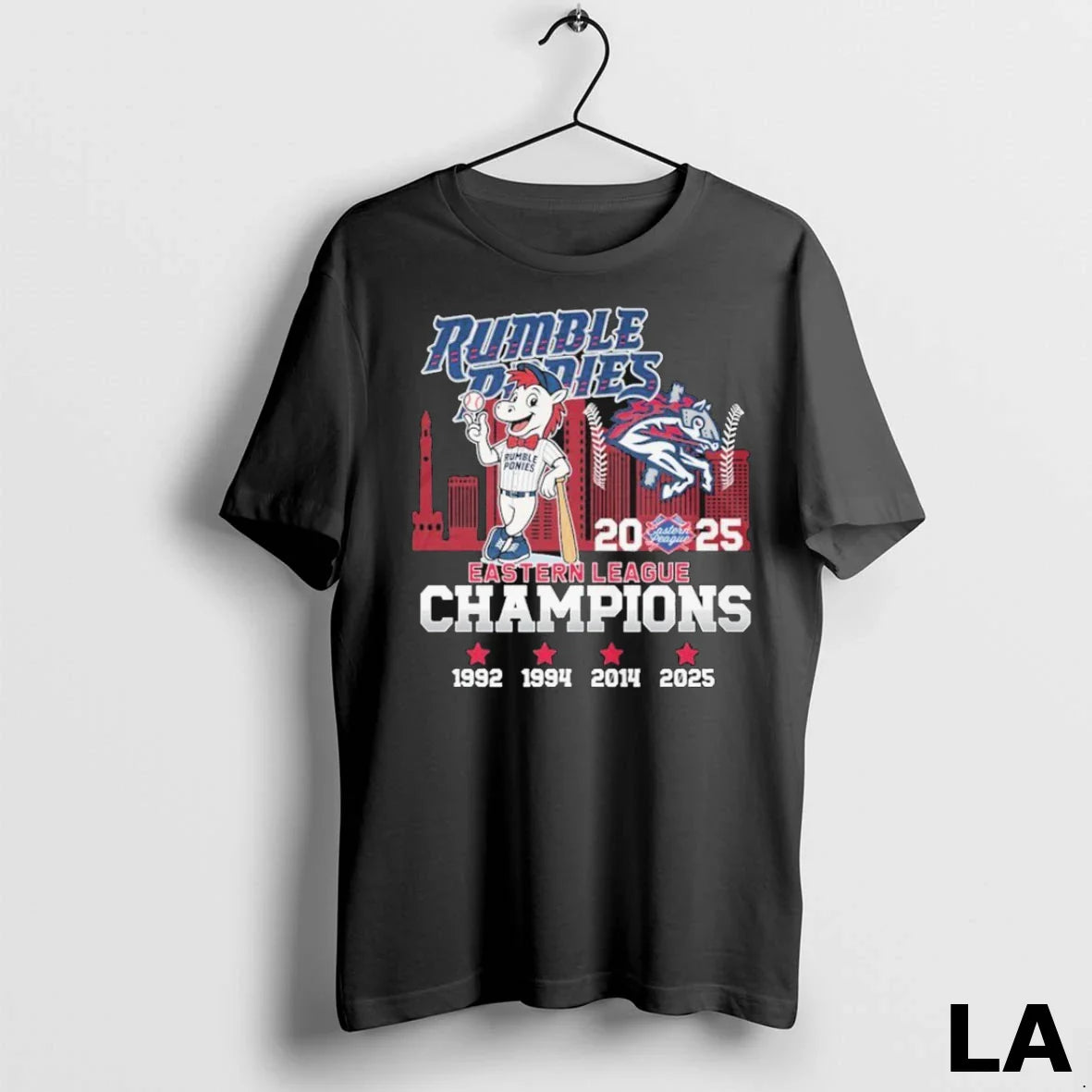Original Rumble Ponies Eastern League Champions 2025 Mascot Tee