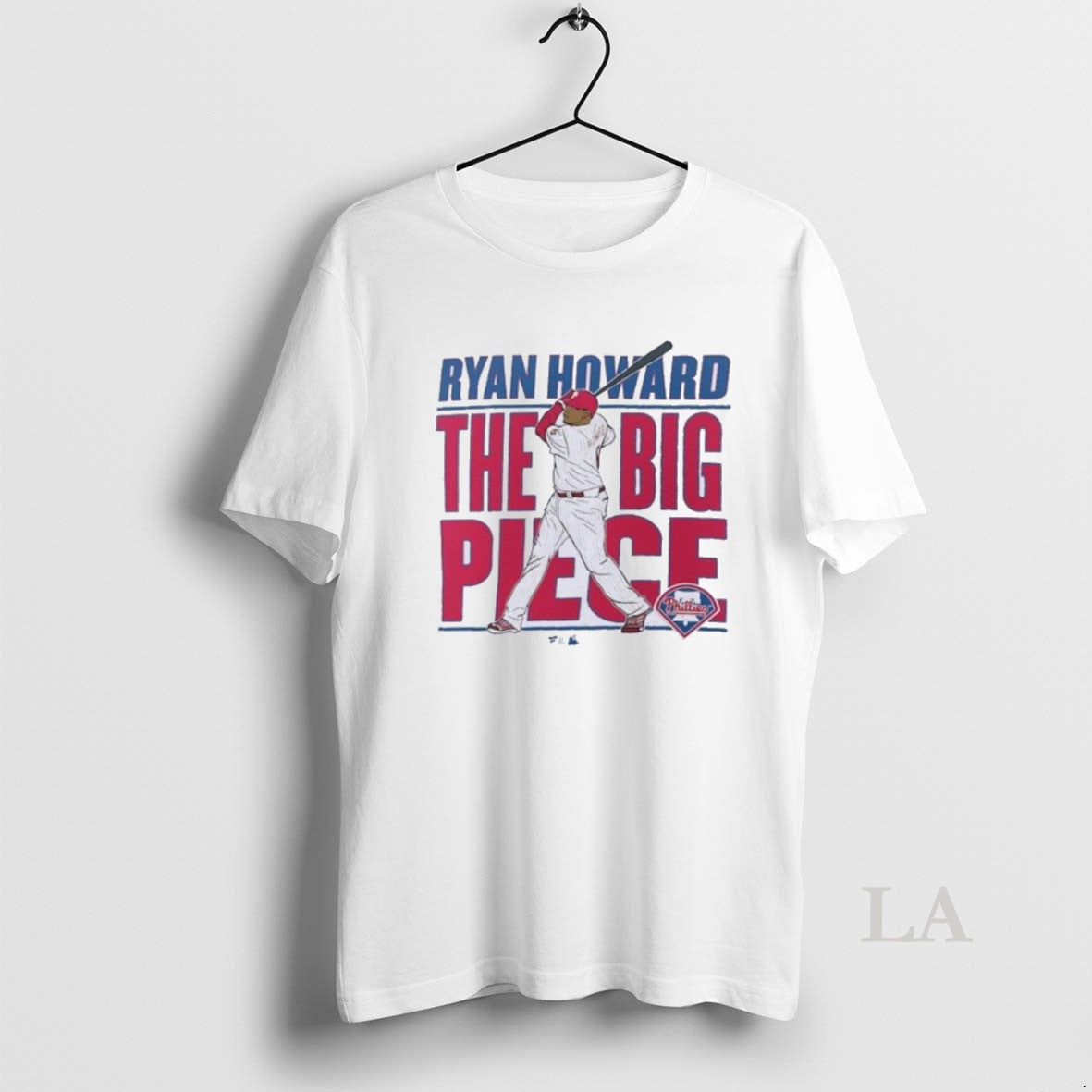 Original Ryan Howard Philadelphia Phillies Big Piece Player TShirt