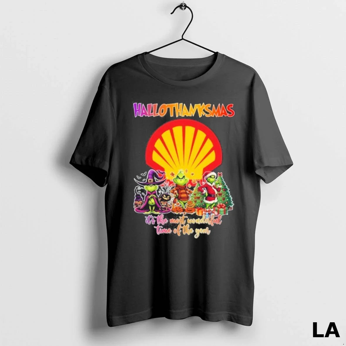 Original Shell Logo Hallothanksmas Grinch Its Most Wonderful Time