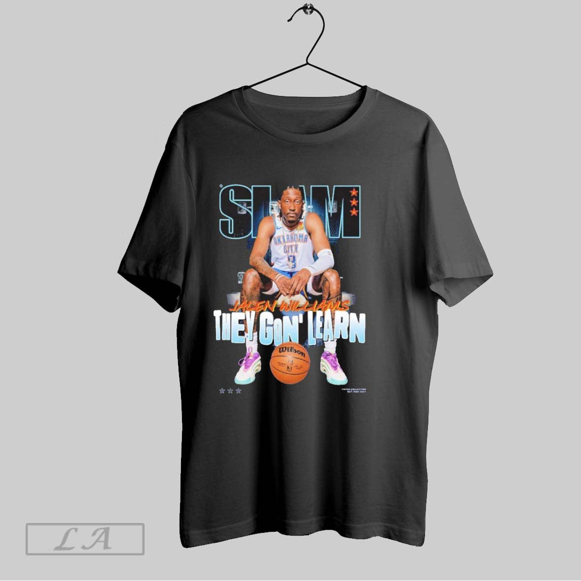 Original Slam Jalen Williams They Gon Learn Shirt Retro Fashion