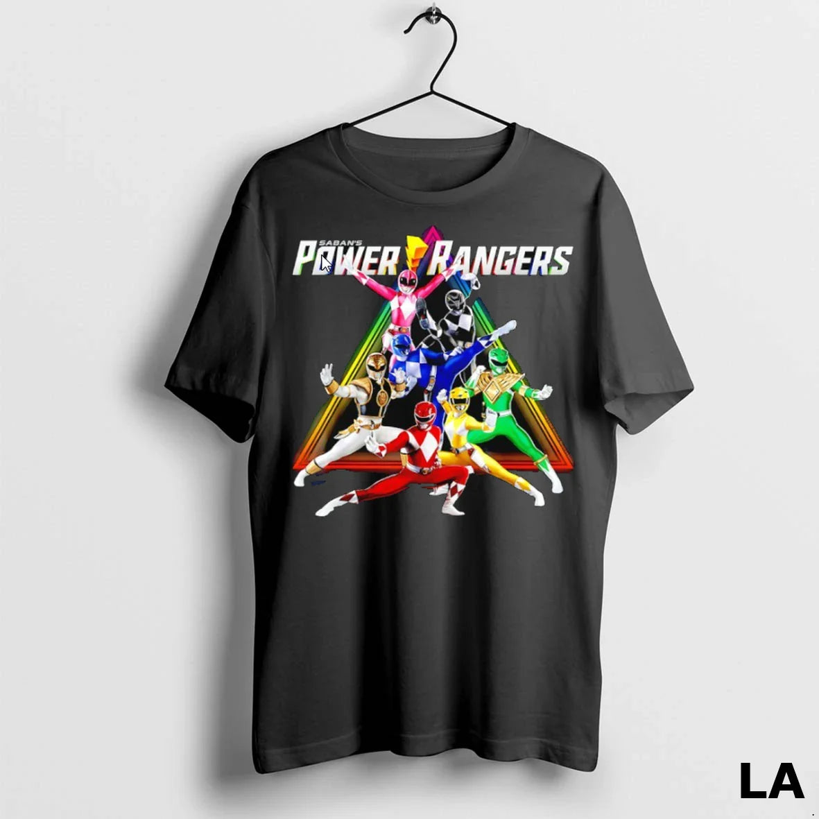 Original Sabans Power Rangers Rainbow TShirt Exclusive Design