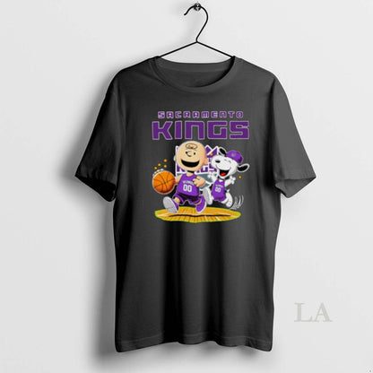 Original Sacramento Kings X Charlie Brown And Snoopy Playing