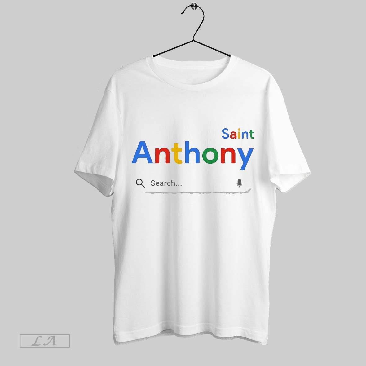Original Saint Anthony Google Search Bar TShirt Vintage Apparel