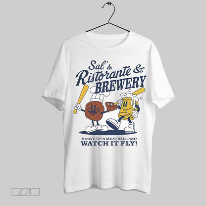 Original Sal Frelick Sals Ristorante And Brewery Summer Cartoon Tee