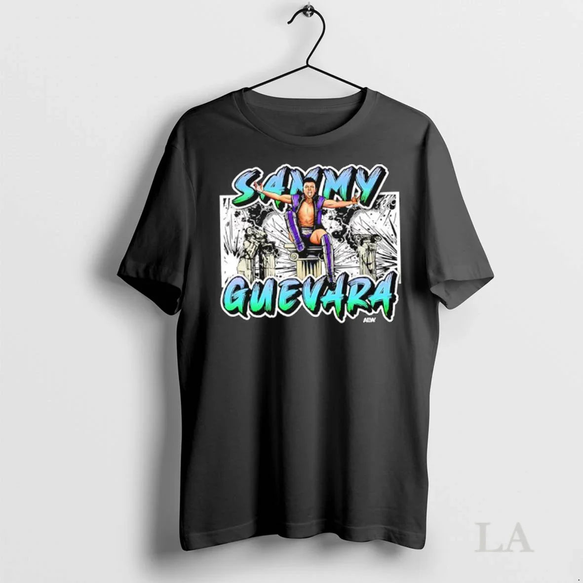 Original Sammy Guevara Aew Ladies Tee Vintage Art