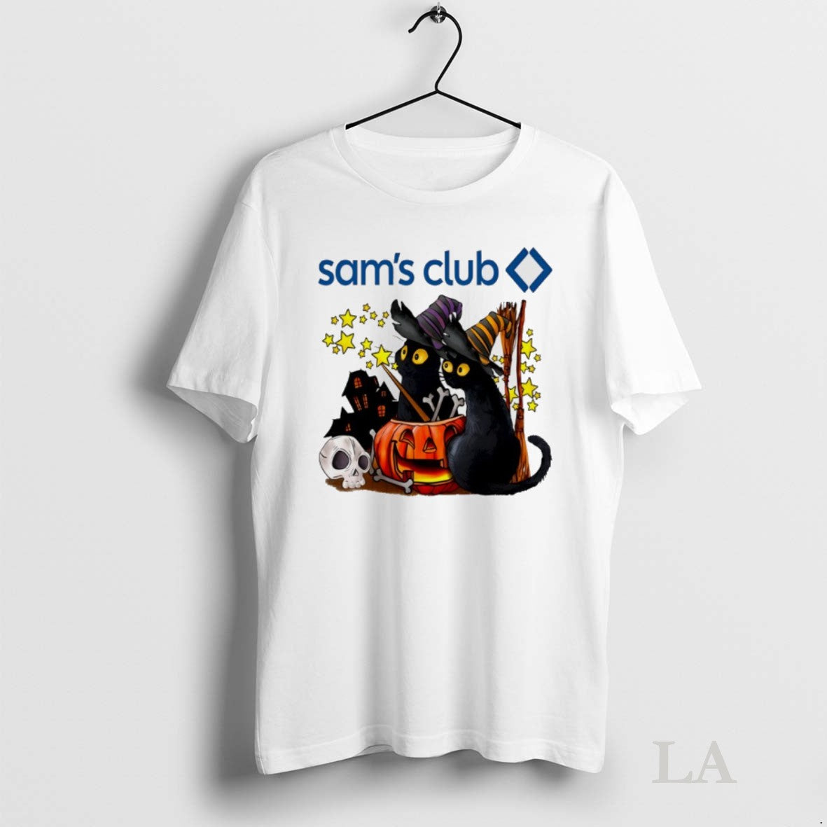 Original Sams Club X Black Cat Witch Halloween Sweatshirt Premium
