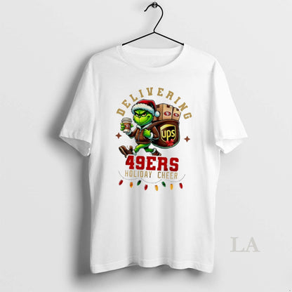Original San Francisco 49Ers Grinch Delivering Ups Holiday Cheer