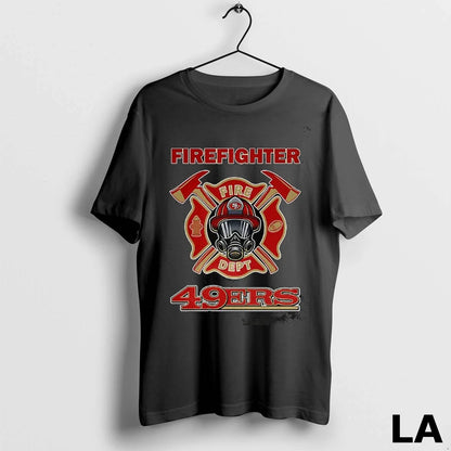 Original San Francisco 49Ers X Firefighter Fire Dept Logo Hoodie