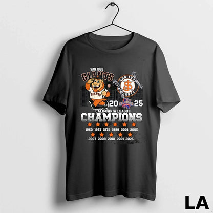 Original San Jose Giants Baseball California League Champions 2025