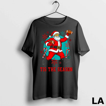 Original Santa Playing American Football Ugly Tee Exclusive Gift