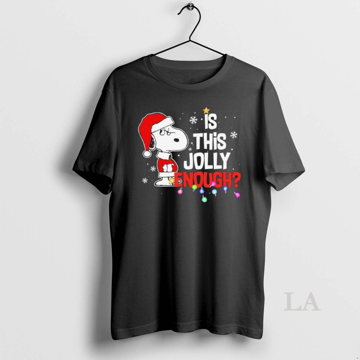 Original Santa Snoopy Is This Jolly Enough Tee Designer Art