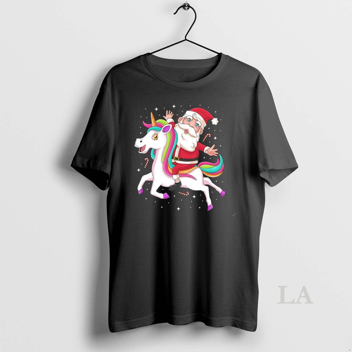 Original Santa Riding Rainbow Unicorn Magic Sweatshirt Designer Gift