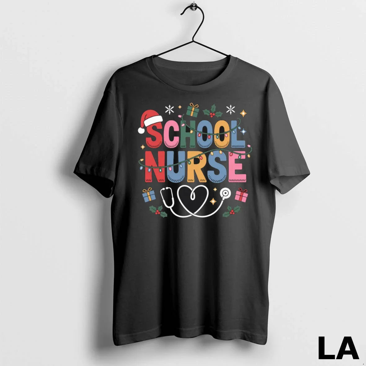 Original School Nurse Santa Cap Nursing Shirt Authentic Collection