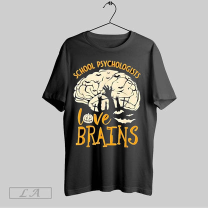 Original School Psychologists Love Brains Halloween Sweatshirt