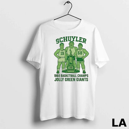 Original Schuyler 1968 Basketball Champs Jolly Green Giants Tee