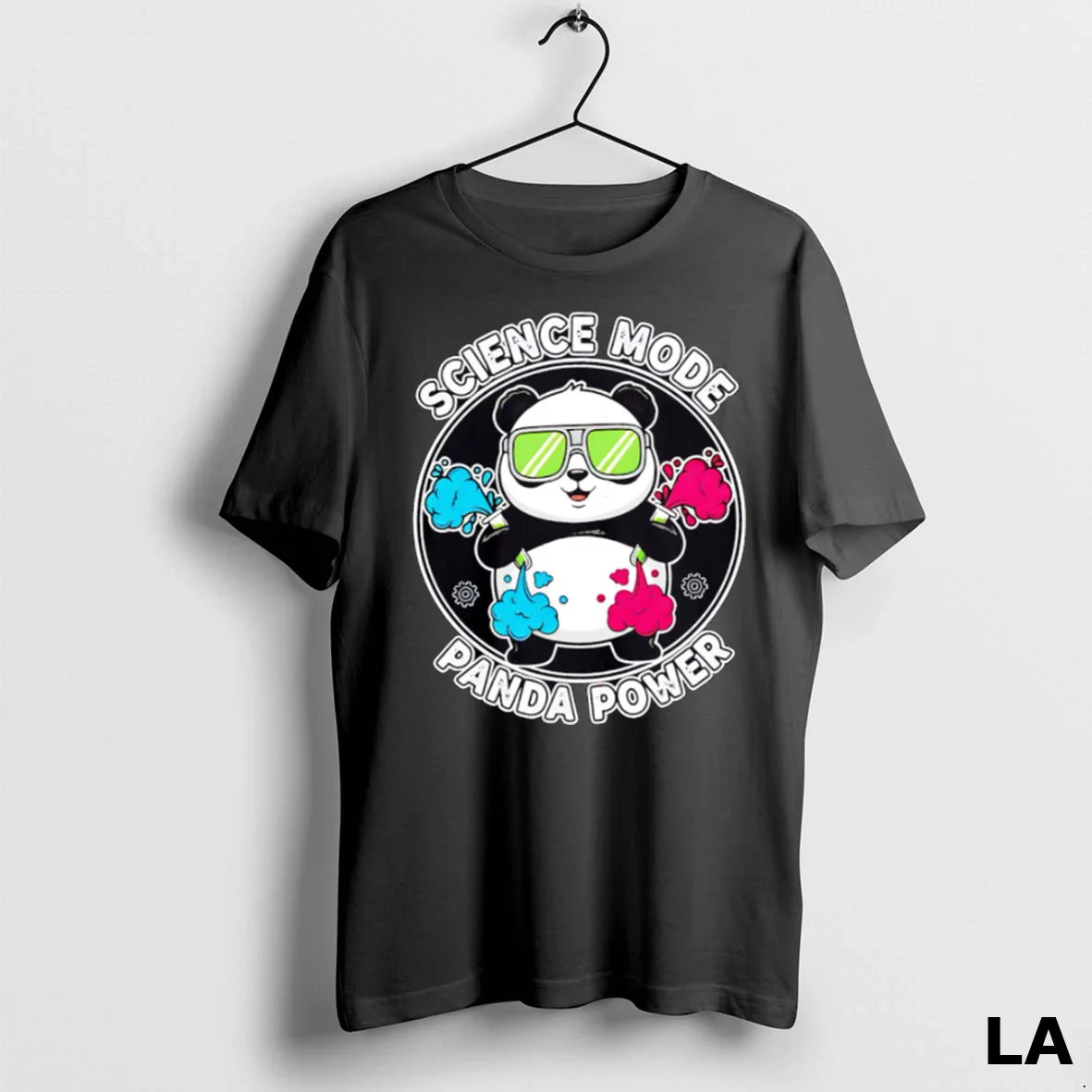 Original Science Mode Panda Power Scientist Long Sleeve Retro Fashion