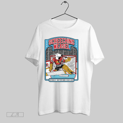 Original Screeching Weasel Chicago Hockey Shirt Exclusive Style