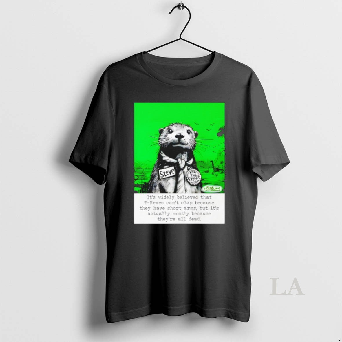 Original Sea Otter Its Widely Believed That T Rexes Cant Clap Shirt