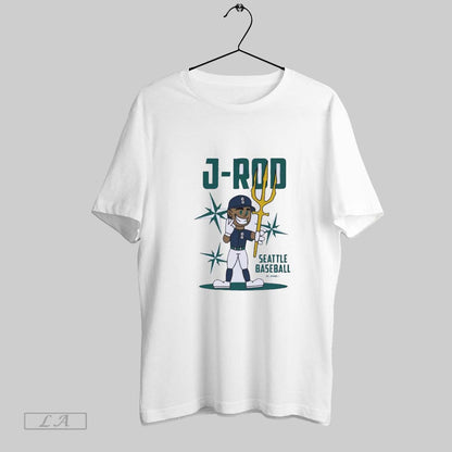 Original Seattle Julio Rodriguez Summer Cartoon Tee Elegant Fashion