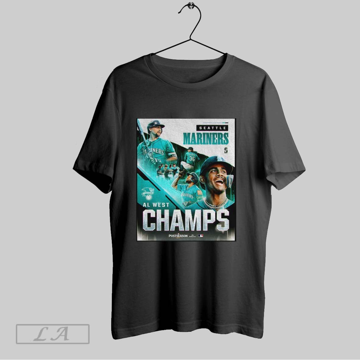 Original Seattle Mariners Mlb Baseball Players Al West Champs