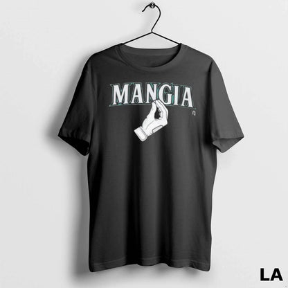 Original Seattle Mariners Mangia Hand TShirt Vintage Collection