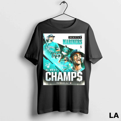 Original Seattle Mariners Baseball Al West Champs 2025 Clinched V