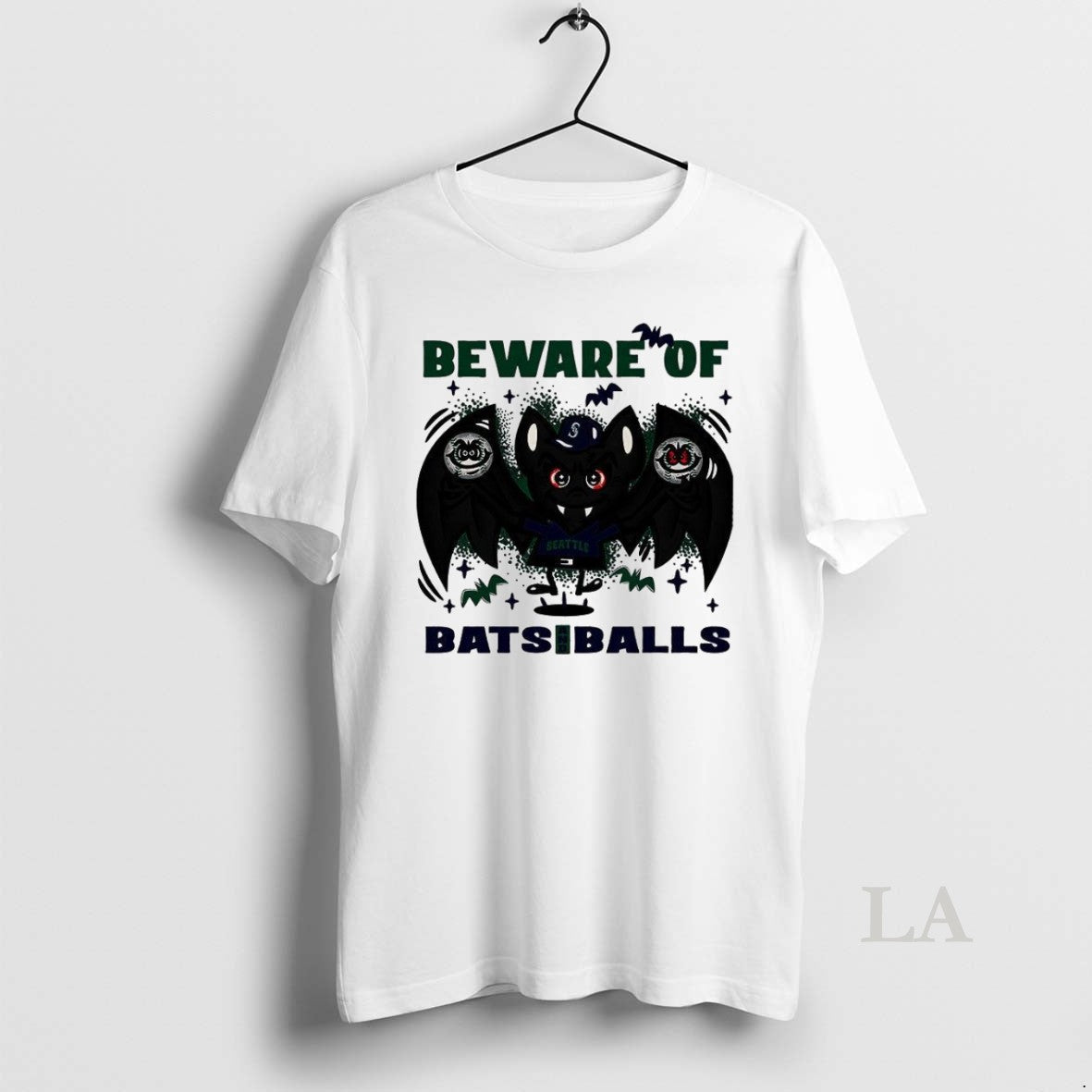 Original Seattle Mariners Baseball Beware Bats And Balls Halloween