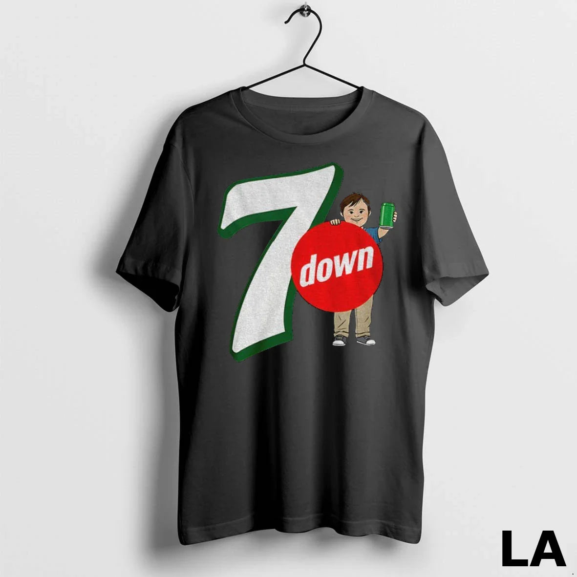 Original Seven Down 7 Up Parody Logo TShirt Stylish Style