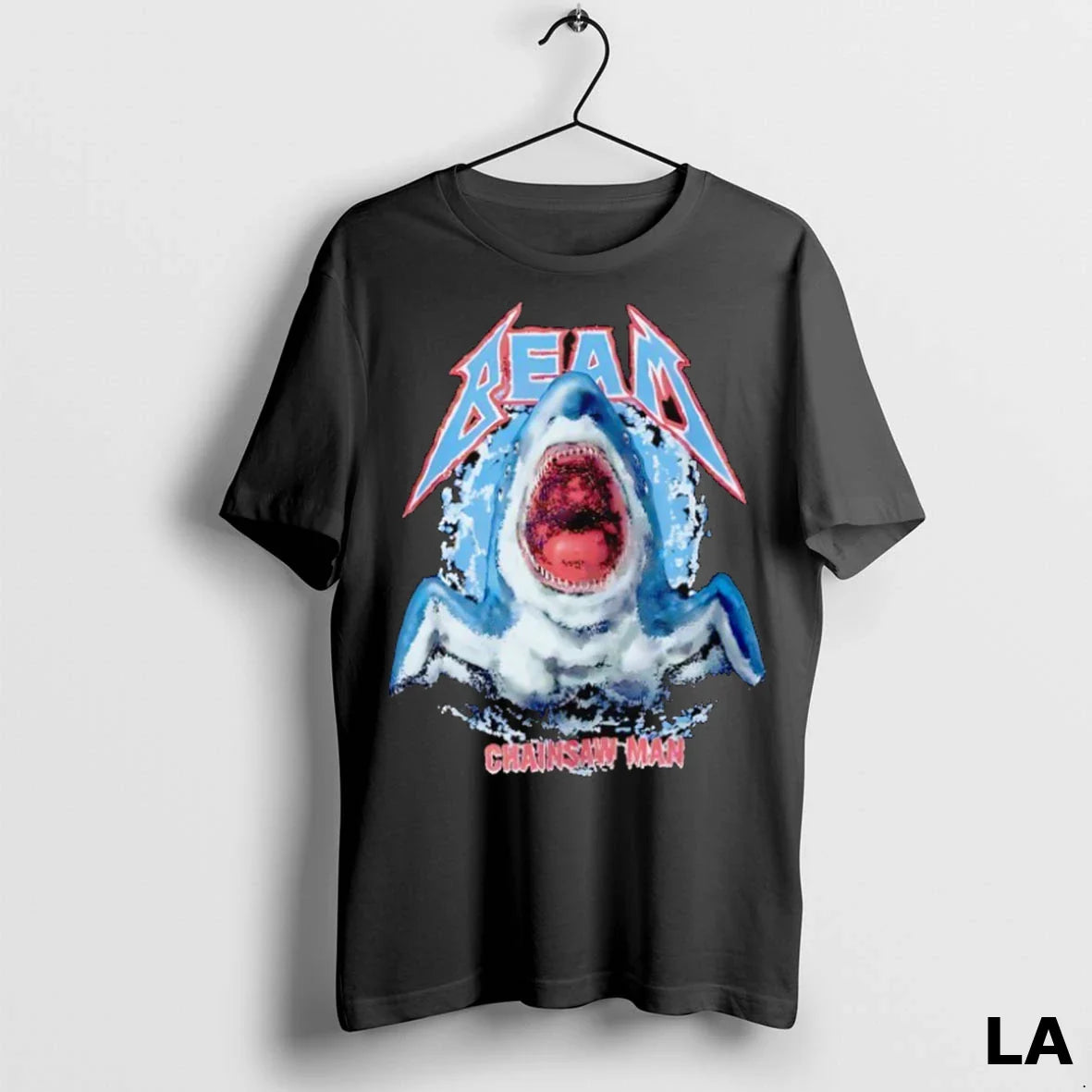 Original Shark Beam Chainsaw TShirt Exclusive Design