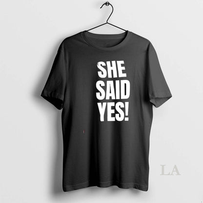 Original She Said Yes Hoodie Retro Art