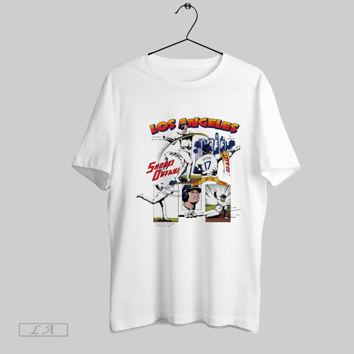 Original Shohei Ohtani Los Angeles Dodgers Comic Shirt Classic Outfit