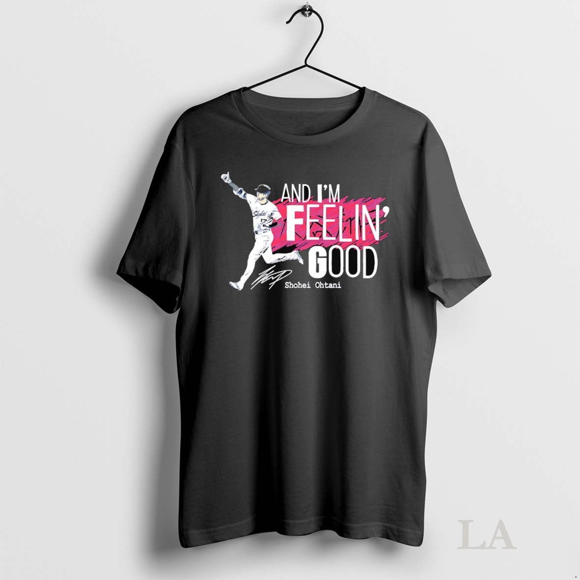 Original Shohei Ohtani And Im Feelin Good Signature Hoodie Premium