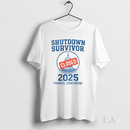 Original Shutdown Survivor White House Closed 2025 TShirt Exclusive