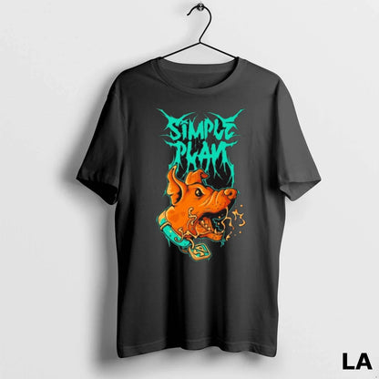 Original Simple Plan 2025 Dog Halloween Painting TShirt Modern Apparel