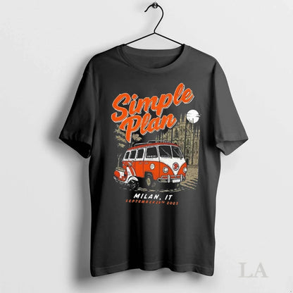 Original Simple Plan September 29 2025 Milan Italy Fanart Long Sleeve