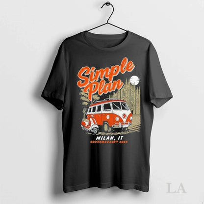 Original Simple Plan Show Milan Italy Sep 29 2025 Event TShirt Trendy