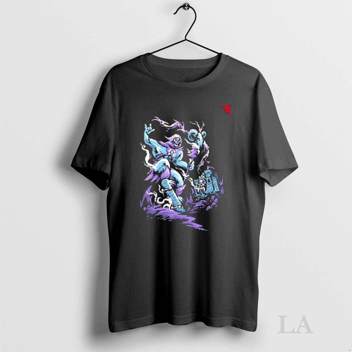 Original Skateboarding Skeletor Dead Drop Pixel Art TShirt Retro Gift
