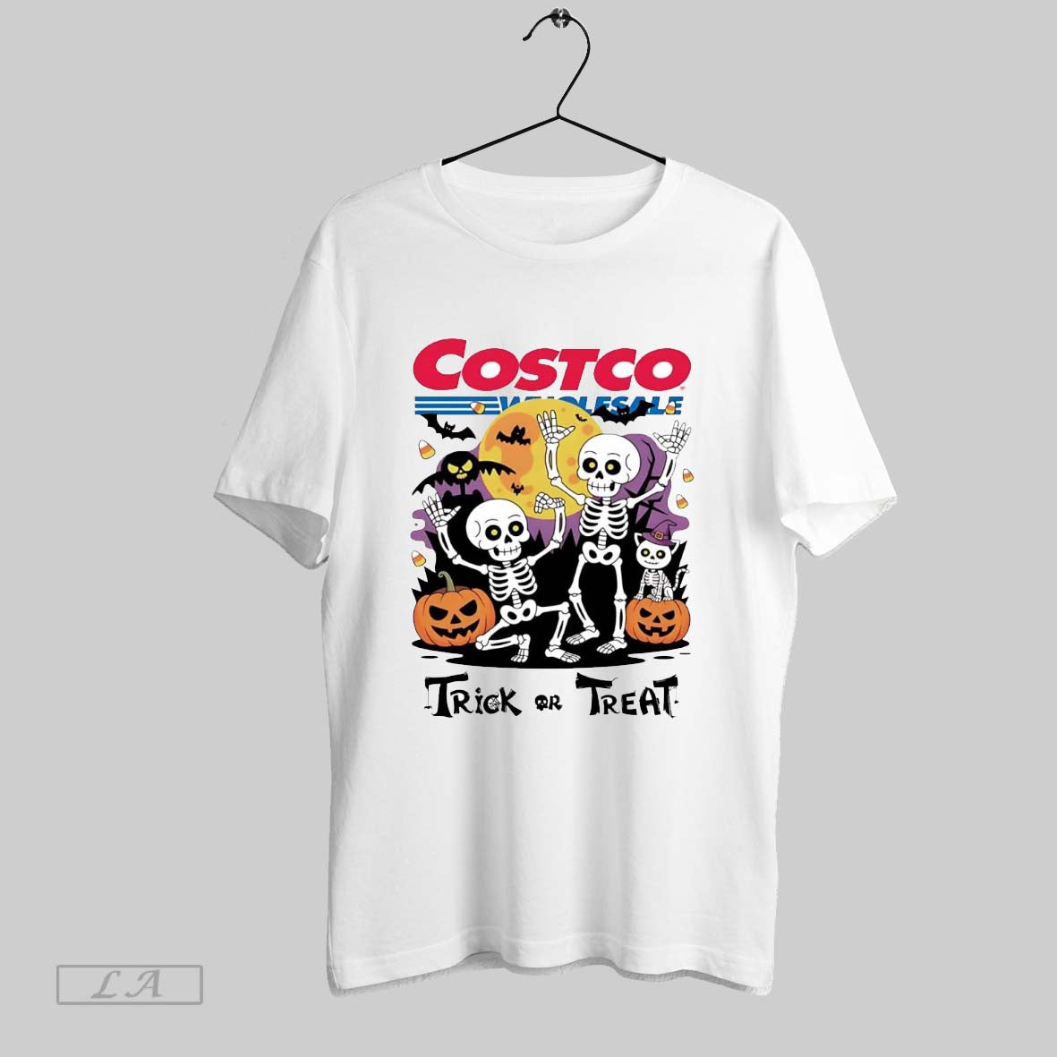 Original Skeleton Costco Trick Or Treat Halloween Sweatshirt Trendy