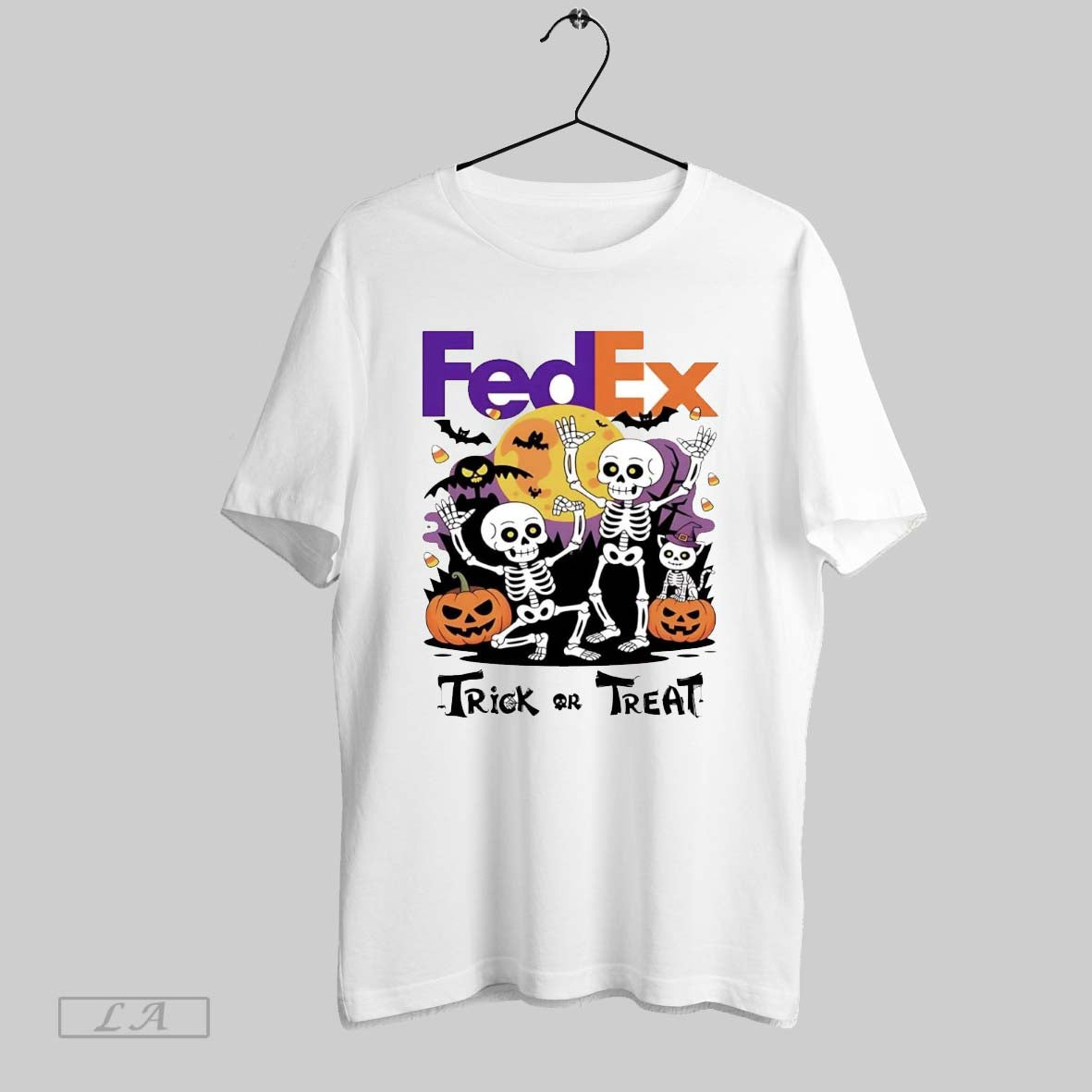 Original Skeleton Fedex Trick Or Treat Halloween Tee Trendy Collection