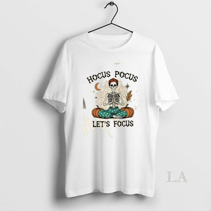 Original Skeleton Pumpkin Halloween Hocus Pocus Lets Focus Sweatshirt