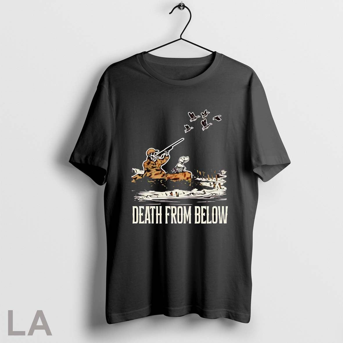 Original Skeleton Field Hunting Death From Below Shirt Elegant Apparel