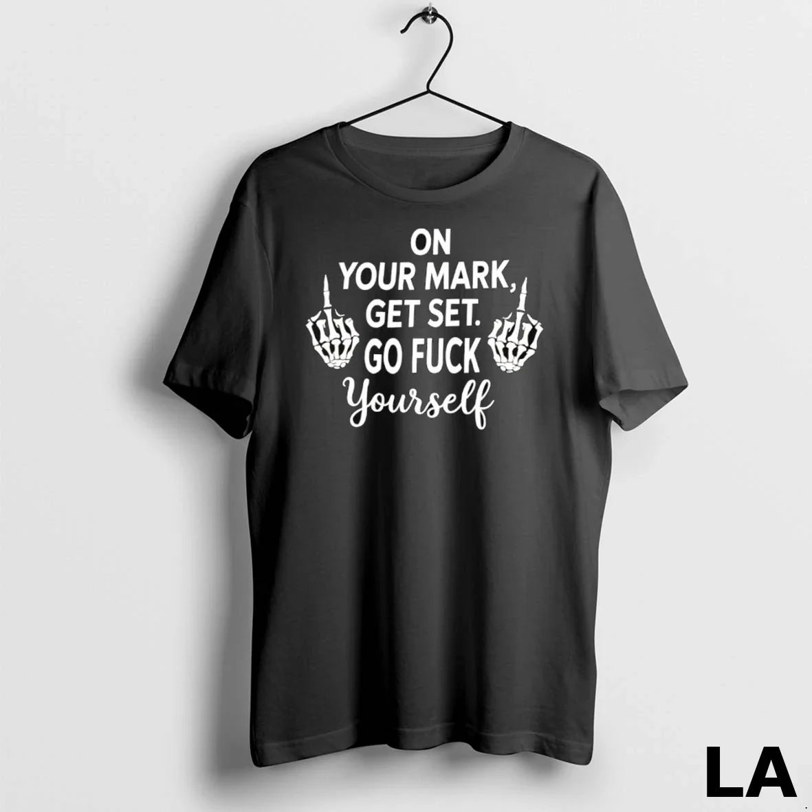 Original Skeleton Your Mark Get Set Go Fuck Yourself Ladies Tank Top